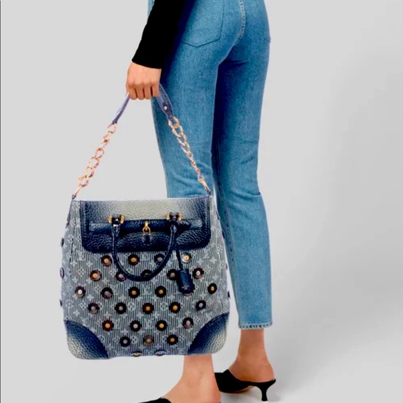 💙🥂🎉LV Leather & Denim Stripes Corsaire🎉🥂💙 - Picture 5 of 16